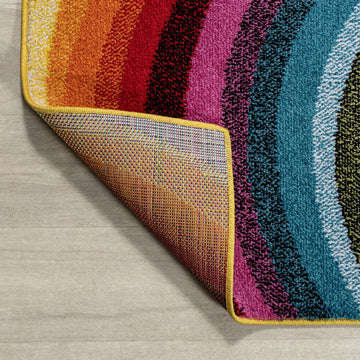 Flow Abstract Swirl Area Rug